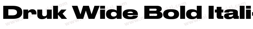Druk Wide Bold Itali字体转换